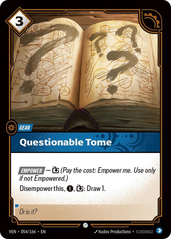 Questionable Tome [Foil] #54