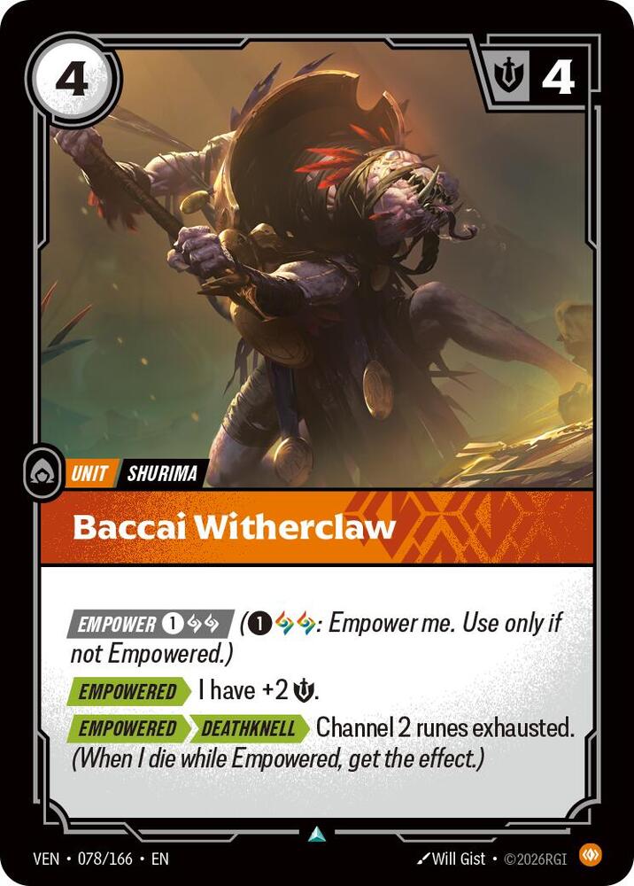 Baccai Witherclaw #078