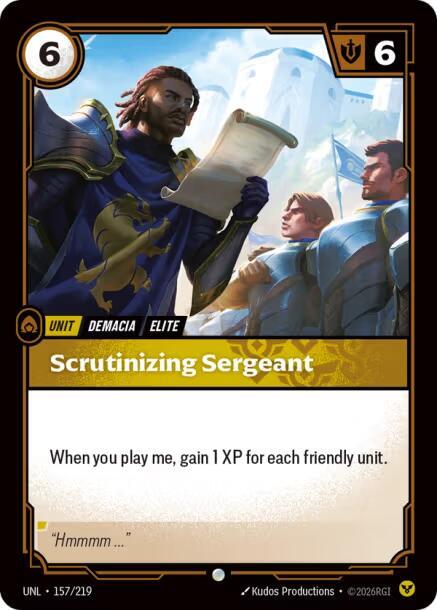 Scrutinizing Sergeant [Foil] #157