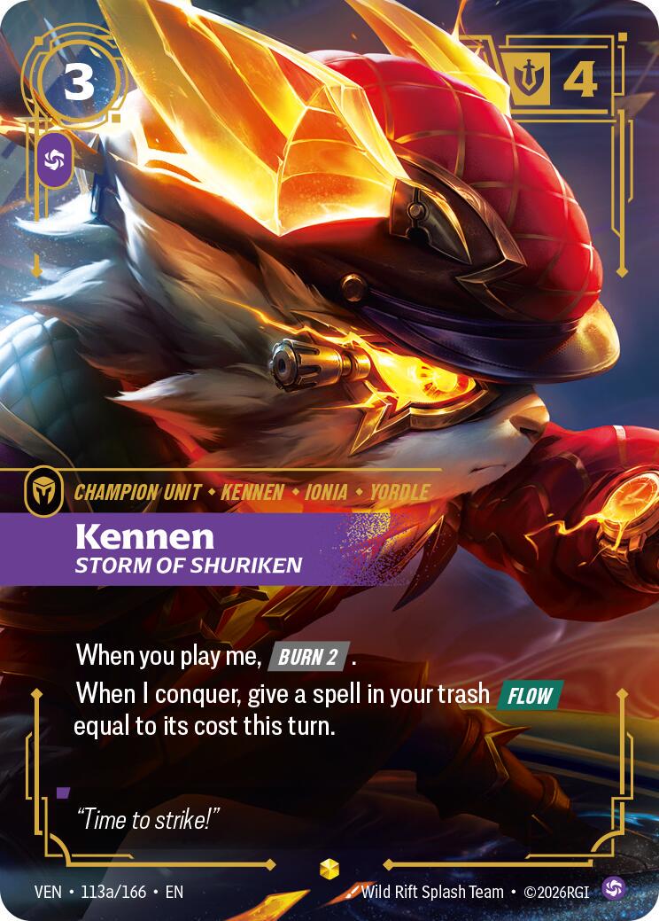 Kennen, Storm of Shuriken [Alternate Art] #113a