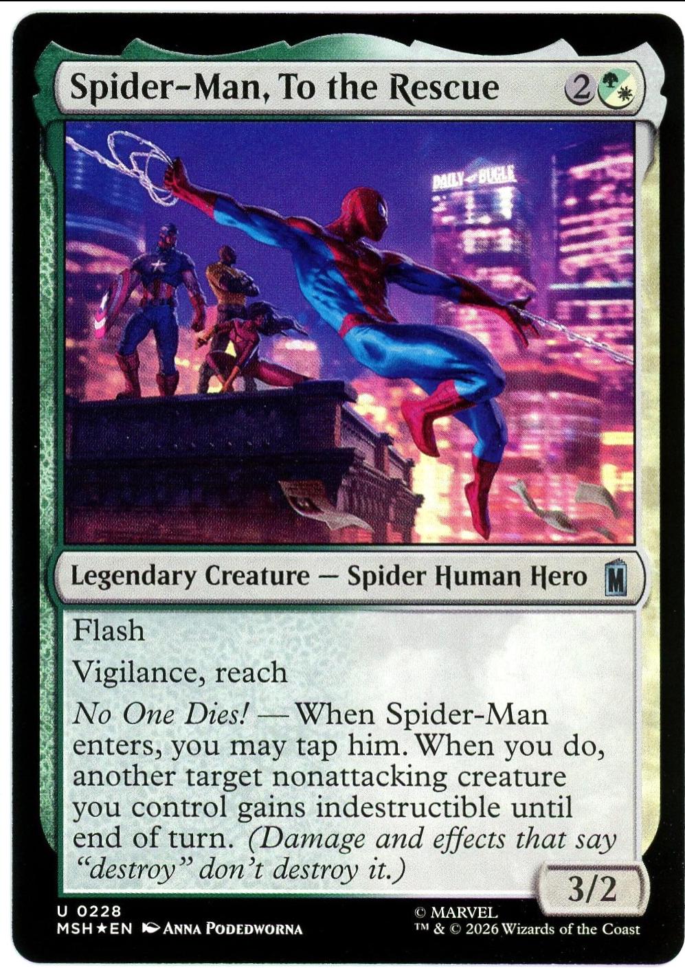 Spider-Man, To the Rescue [Foil] #228