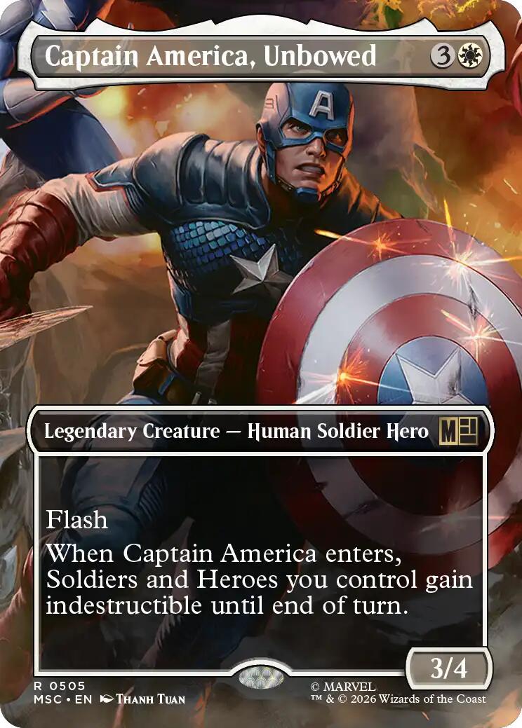 Captain America, Unbowed [Borderless] #505