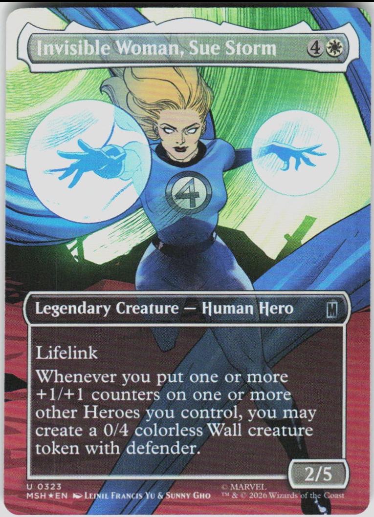 Invisible Woman, Sue Storm [Borderless Foil] #323