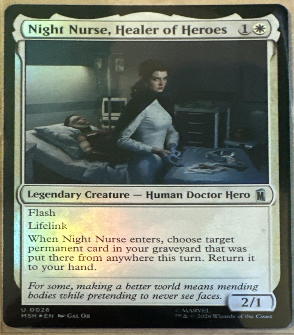 Night Nurse, Healer of Heroes [Foil] #26