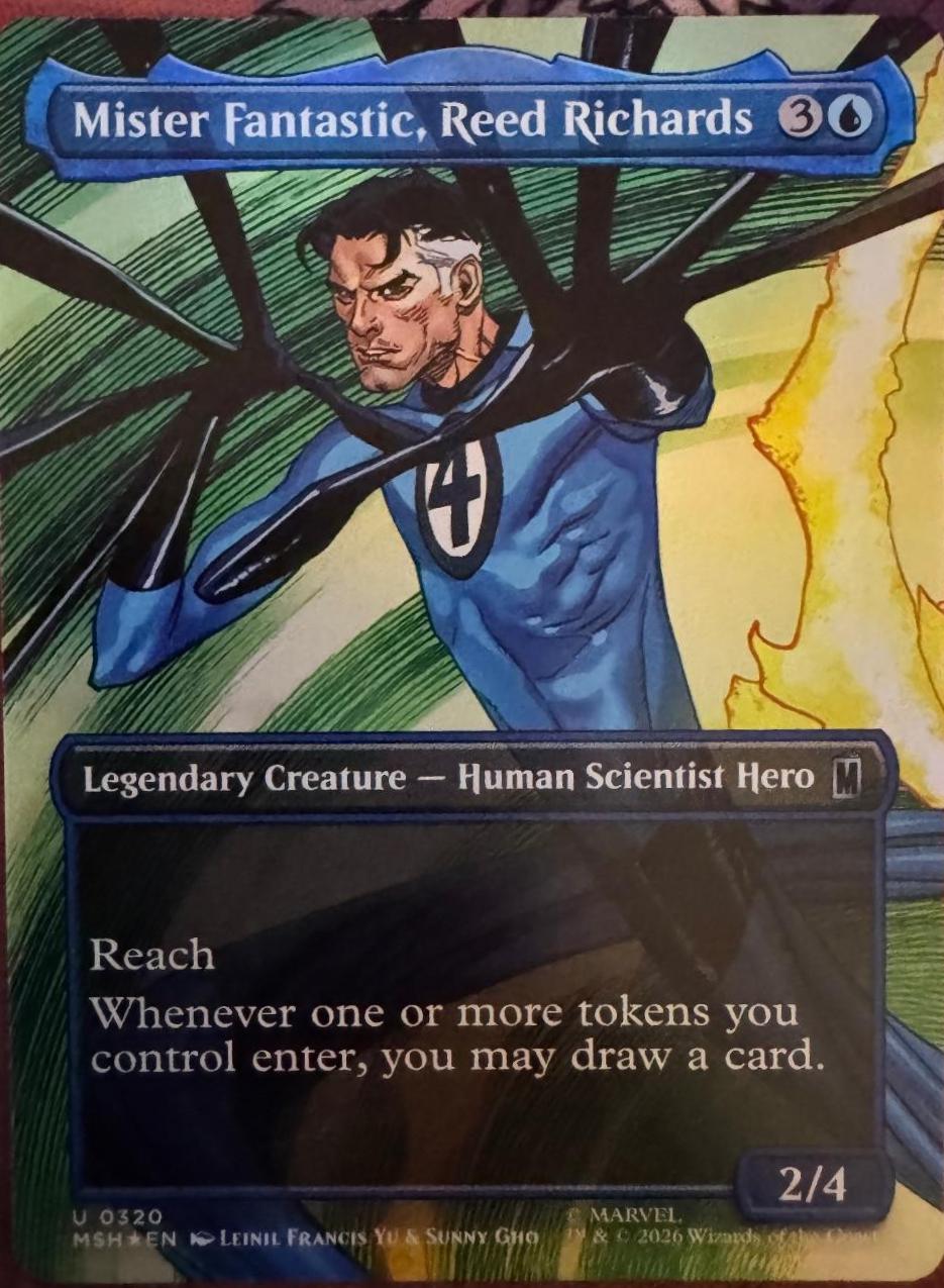 Mister Fantastic, Reed Richards [Borderless Foil] #320