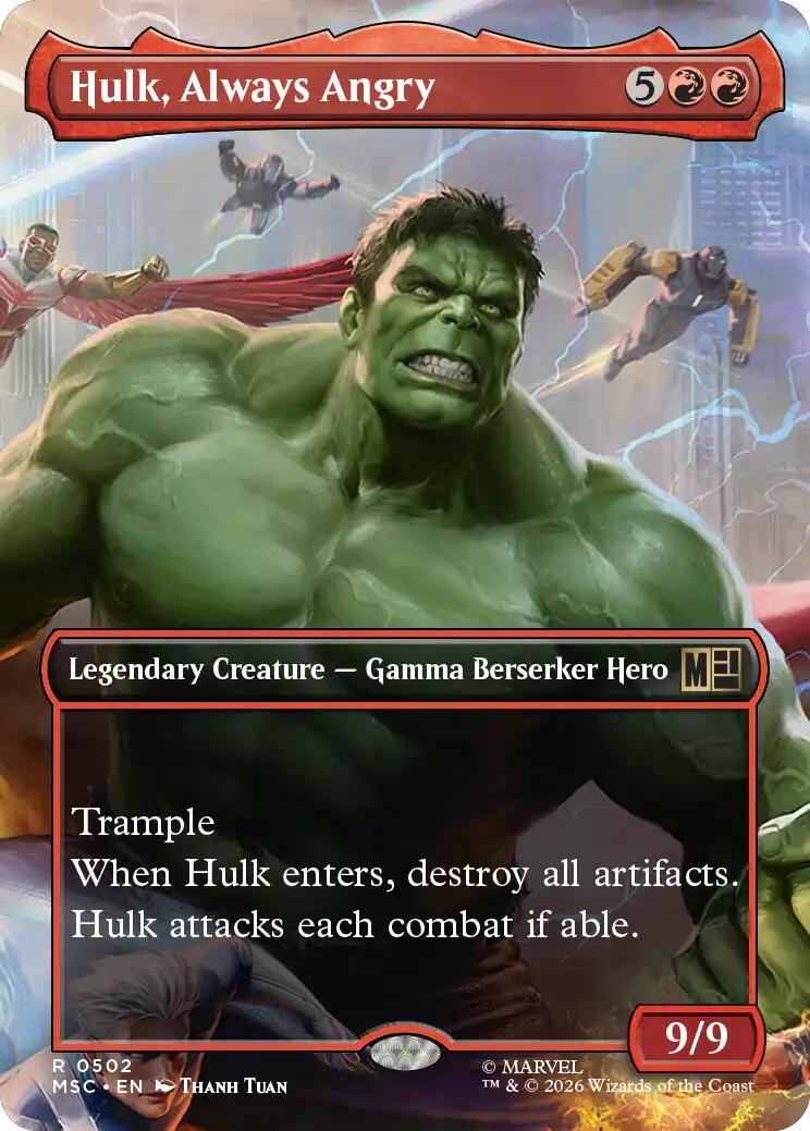 Hulk, Always Angry [Borderless] #502
