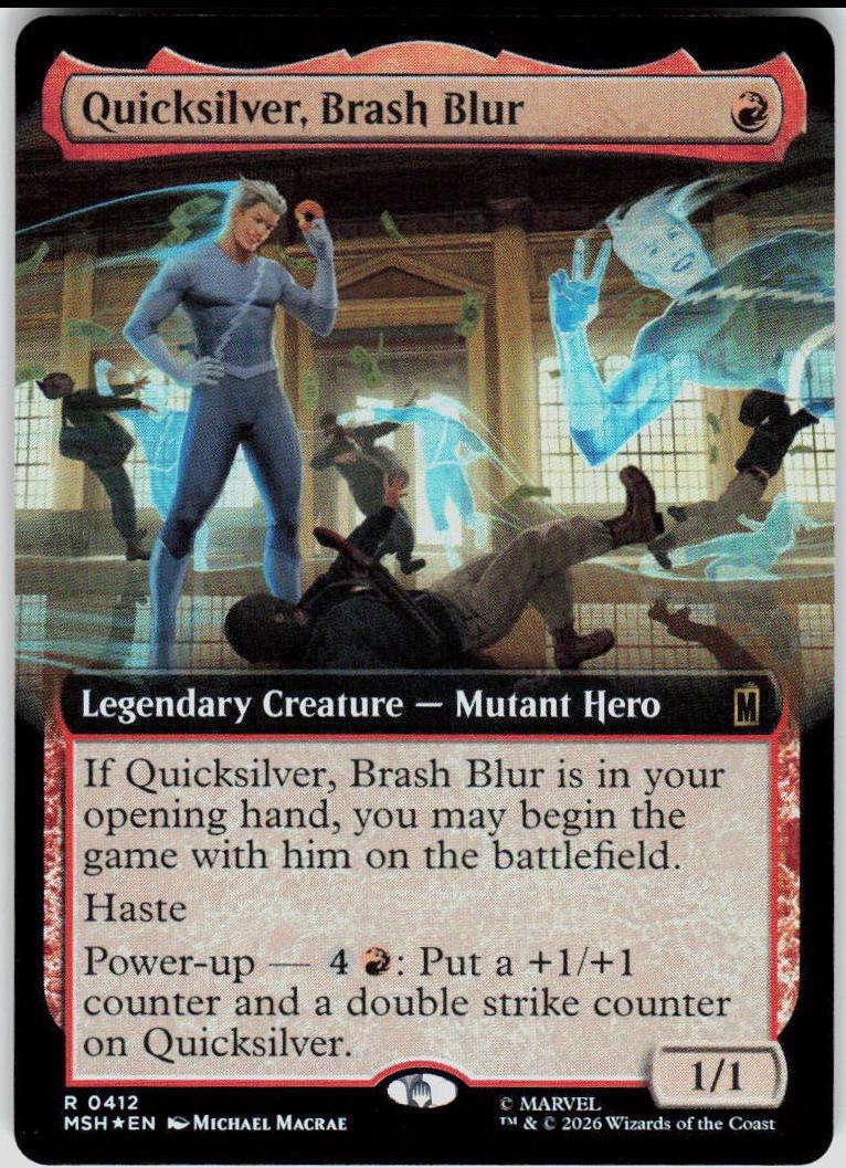 Quicksilver, Brash Blur [Extended Art Foil] #412