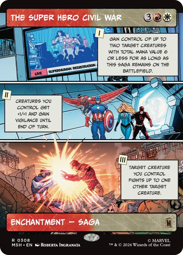 The Super Hero Civil War [Borderless] #308