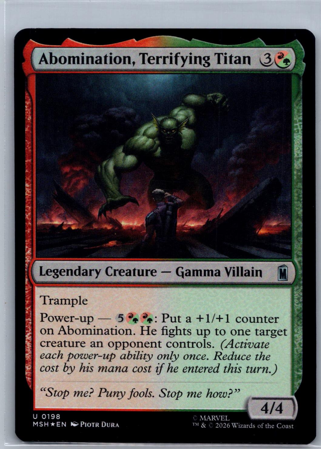 Abomination, Terrifying Titan [Foil] #198
