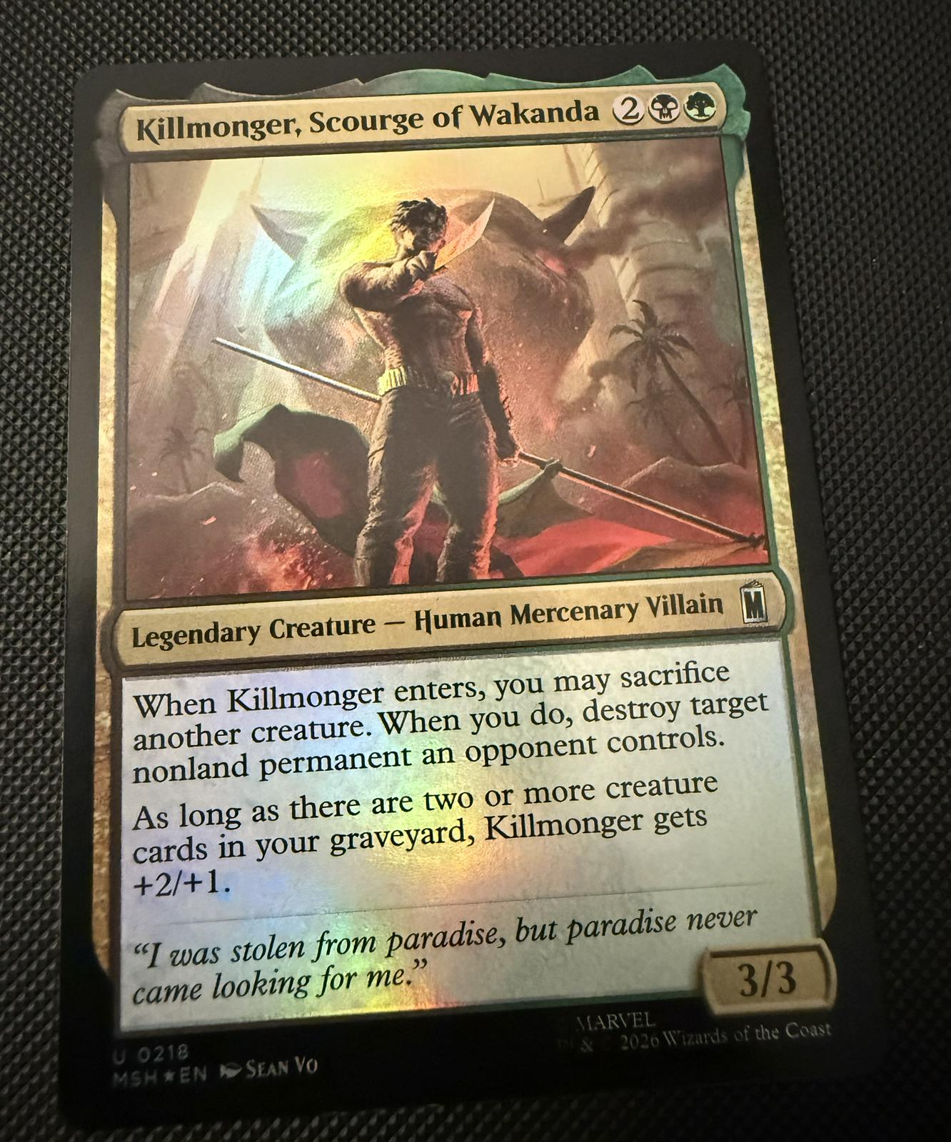 Killmonger, Scourge of Wakanda [Foil] #218