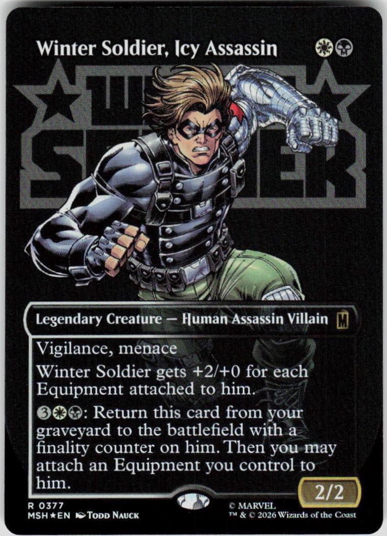 Winter Soldier, Icy Assassin [Borderless Foil] #377