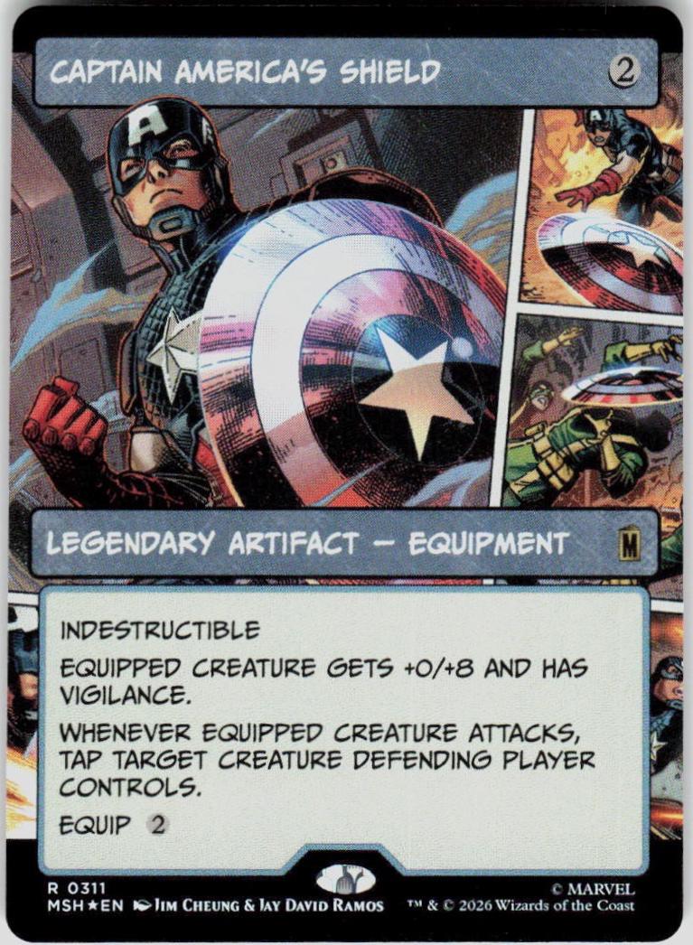 Captain America's Shield [Borderless Foil] #311