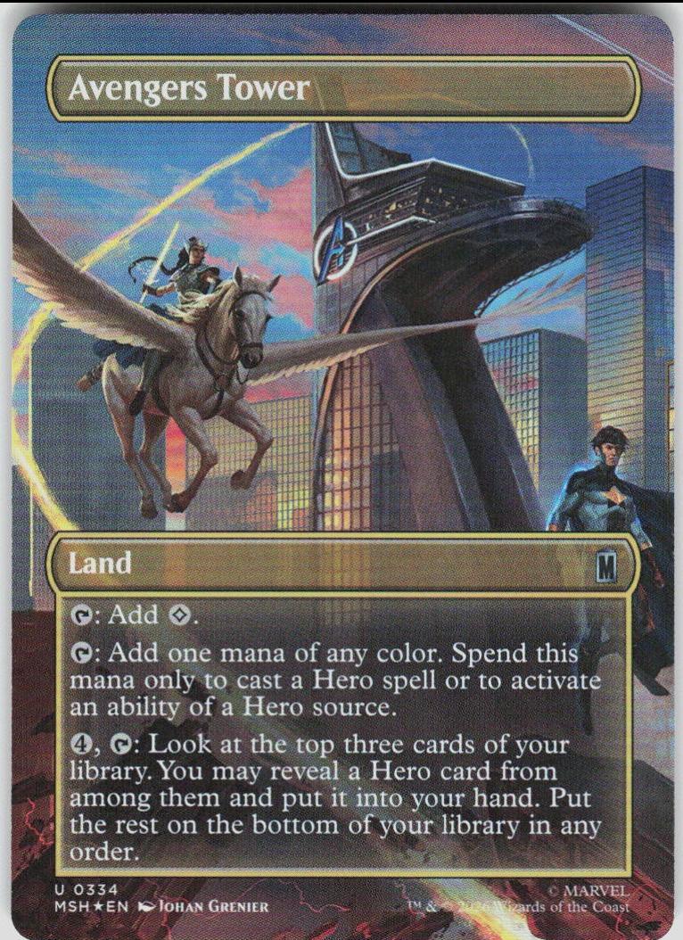 Avengers Tower [Borderless Foil] #334