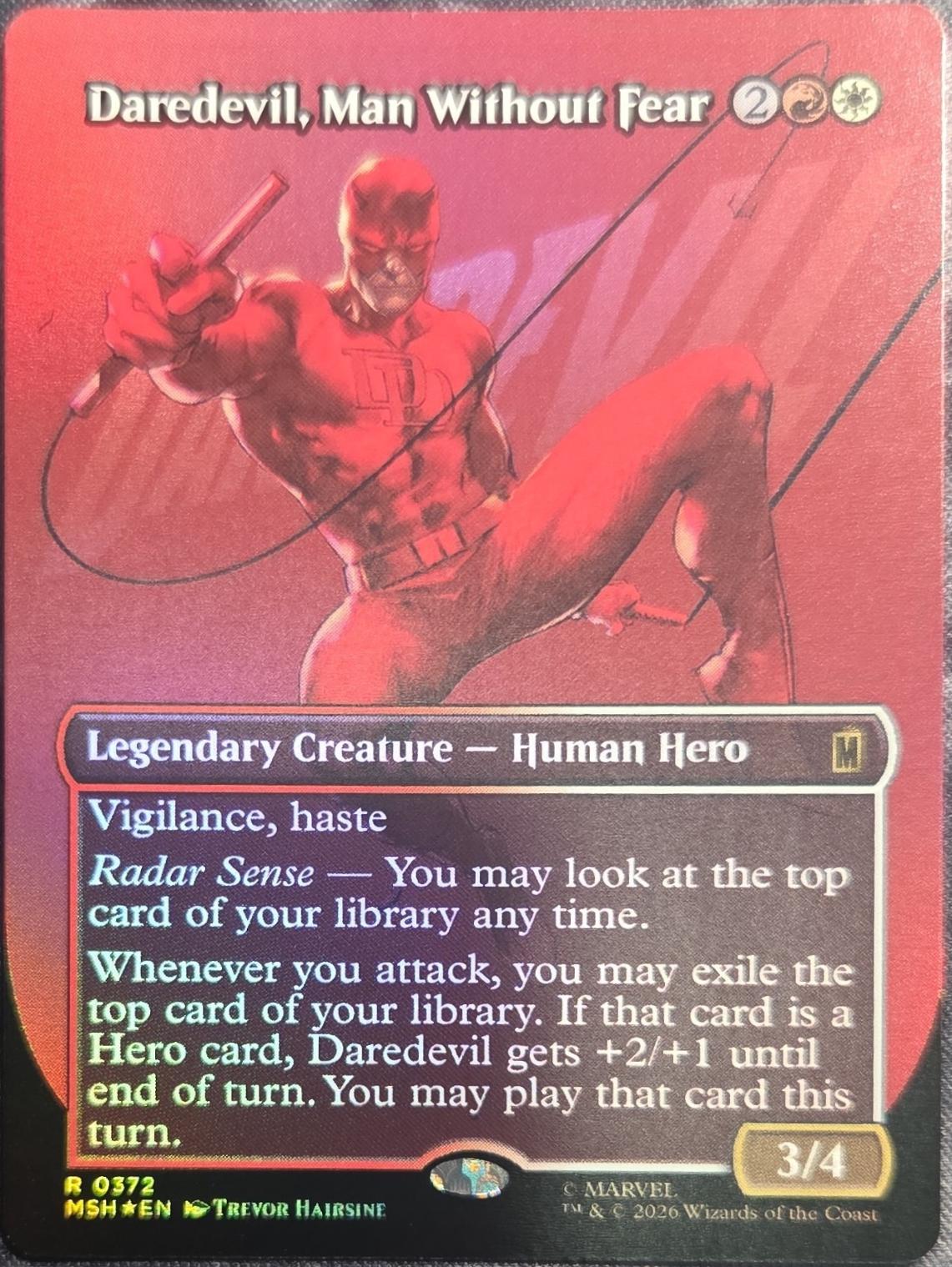 Daredevil, Man Without Fear [Borderless Foil] #372
