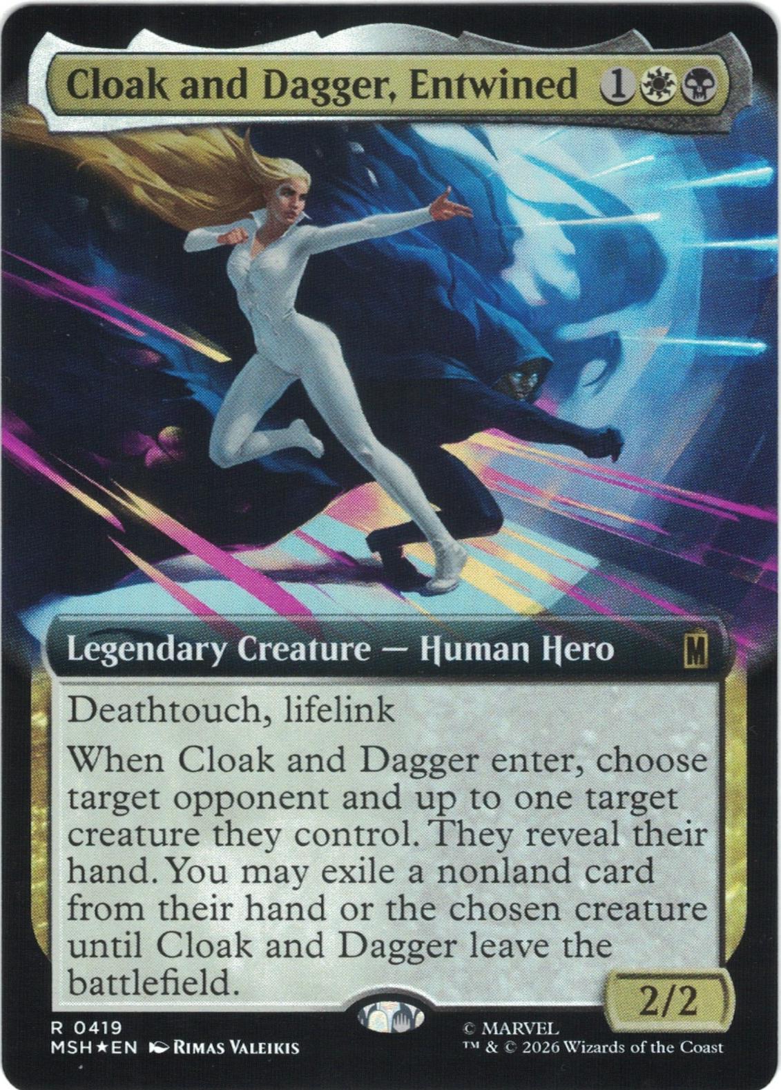 Cloak and Dagger, Entwined [Extended Art Foil] #419
