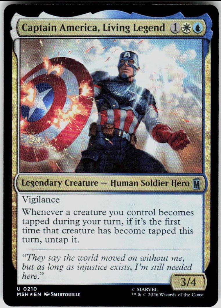 Captain America, Living Legend [Foil] #210