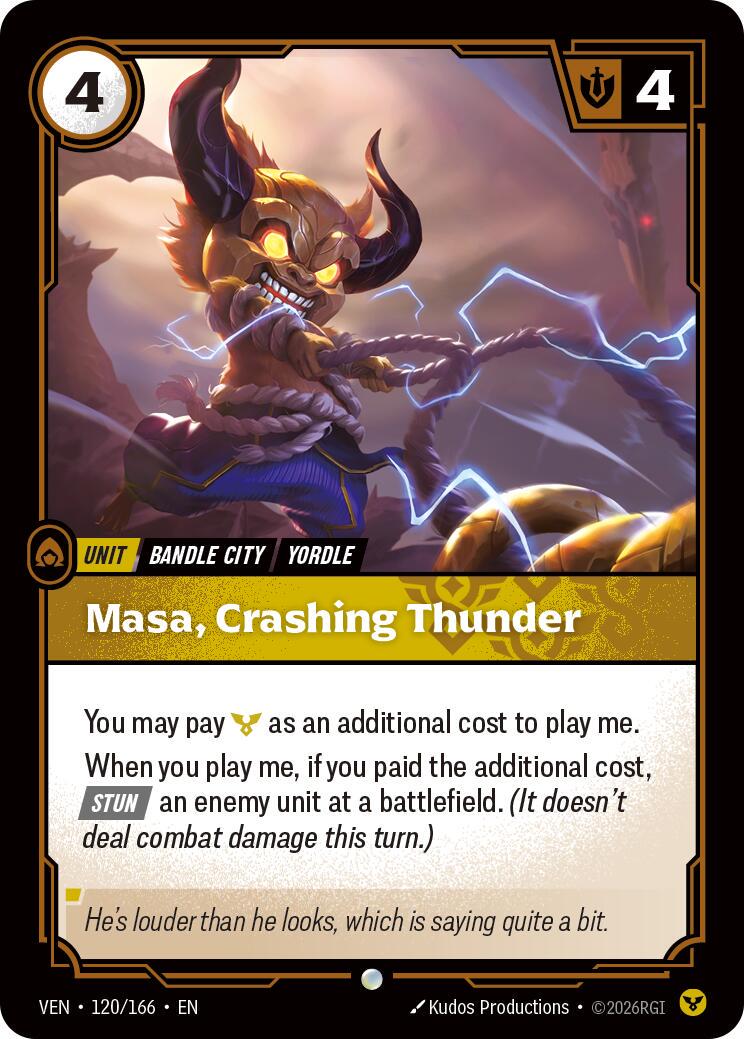 Masa, Crashing Thunder [Foil] #120