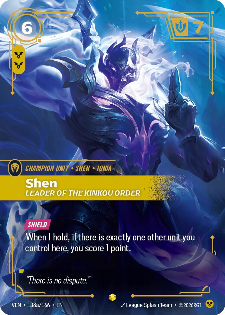 Shen, Leader of the Kinkou Order [Alternate Art] #138a