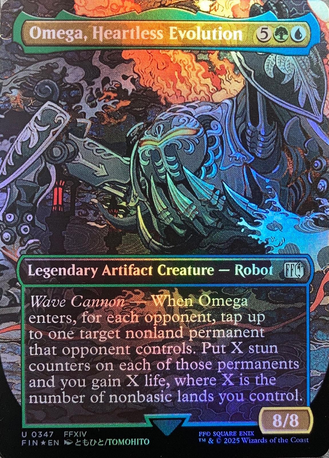 Omega, Heartless Evolution [Borderless Foil] #347
