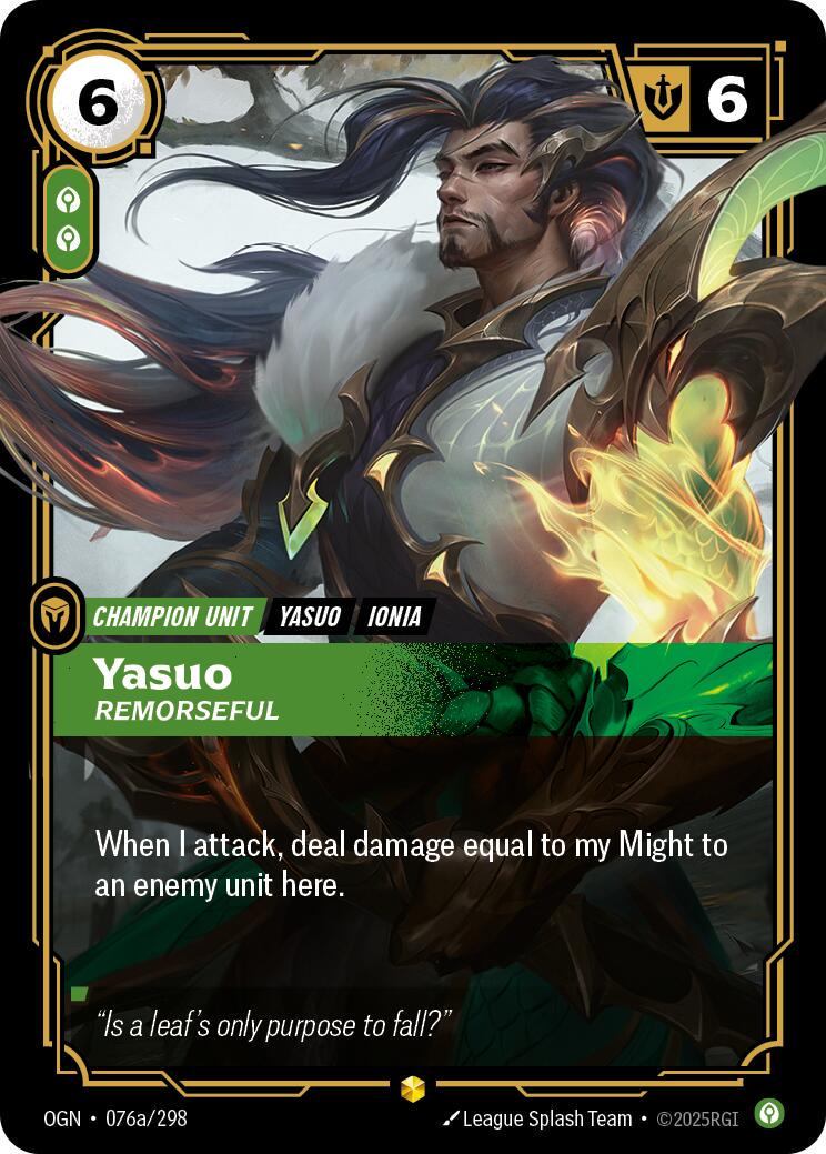 Yasuo - Remorseful [Alternate Art] #76a